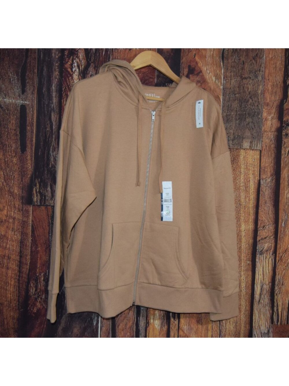 New! Time and Tru Women's Plus sz XXL (22) Zip-Up Fleece Hoodie Jacket